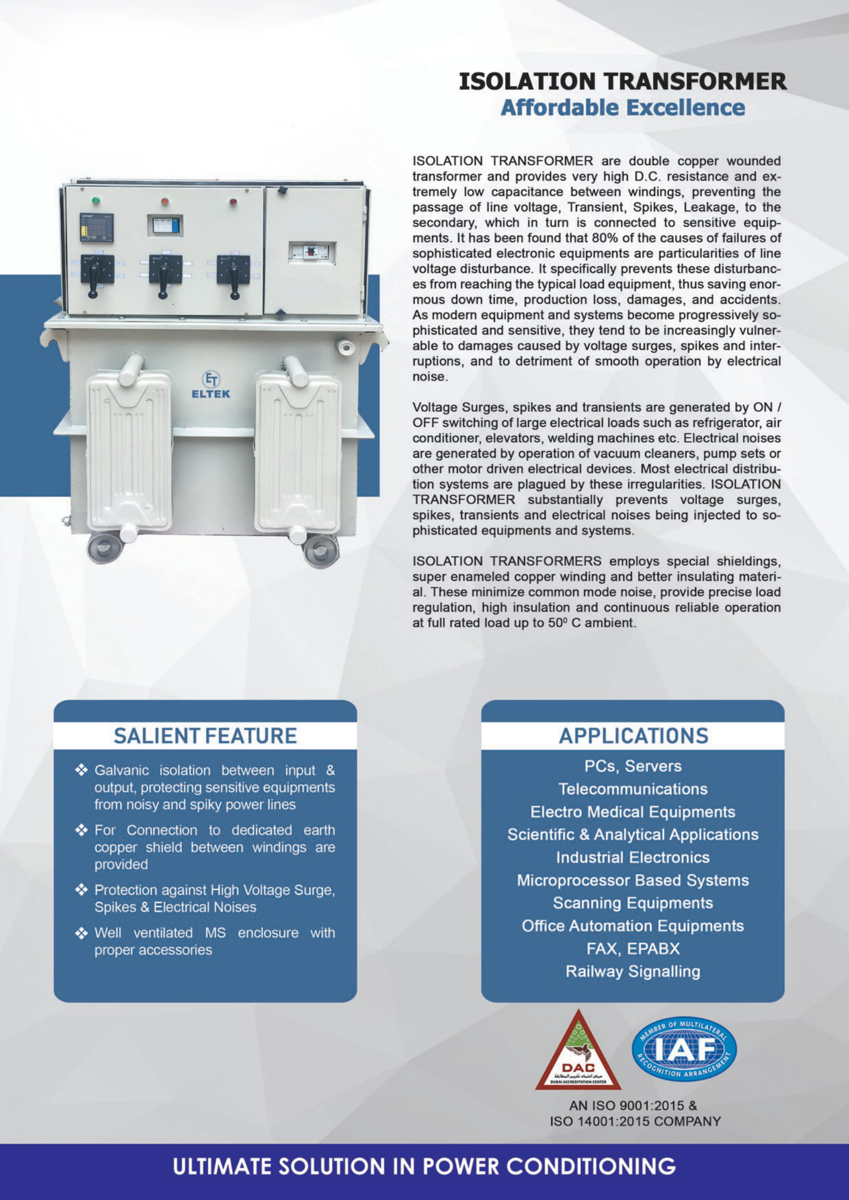 Isolation Transformer